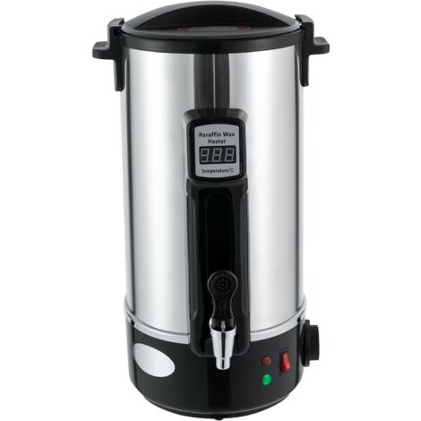 Wachsschmelze, Schmelztopf aus Kerzenwachs, Edelstahl, Elektrischer Wachsschmelzer, 10,8 l, einstellbare Temperatur 86 ℉ - 230 ℉, LED-Anzeige, für die Herstellung von Kerzen
