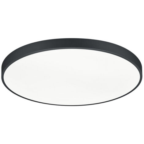 WACO PLAFONIERA LED 102W 12400lm, 2300+3000+4000K DIMMERABILE METALLO NERO CON INTERRUTTORE PER VARIAZIONE TEMPERATURA DI COLORE LED D. 75CM