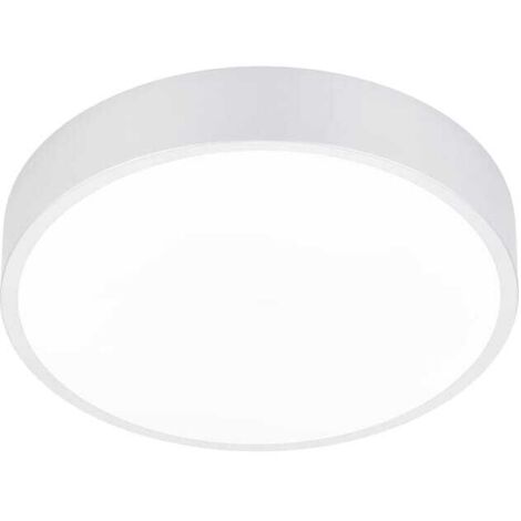 WACO PLAFONIERA LED DIMMERABILE METALLO BIANCO CON INTERRUTTORE PER VARIAZIONE TEMPERATURA DI COLORE LED D. 31CM