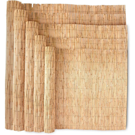 Wadan 8mm-10mm Extra Thick Natural Peeled Reed Fence, Garden Screening ...