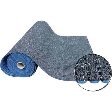 wado Tapis de sécurité pour revêtement de sol BLACK-CAT Permagrip -BCG- l.1,2m L.2,5m D.8mm bleu - 110477002