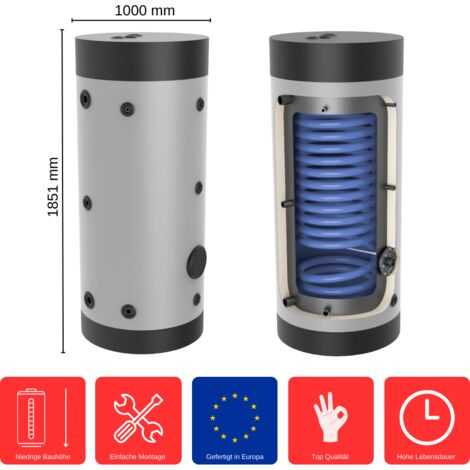 Wärmepumpenspeicher 750 Liter WPS-1-750 Standspeicher Warmwasserspeicher Boiler