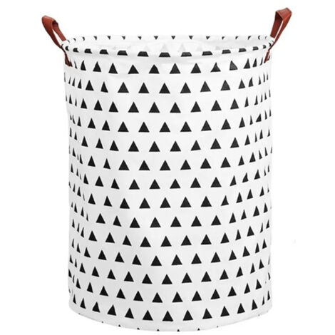 Wäschekorb 40x40x50cm aus Baumwolle und Leinen, wasserdicht, zur Aufbewahrung von Schmutzwäsche