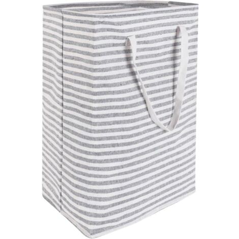 Wäschekorb, 75 l, faltbar, mit Griffen, großer, tragbarer, wasserdichter Wäschekorb, Wäschesack für Schmutzwäsche auf Reisen, für Schlafzimmer, Badezimmer, Waschküche