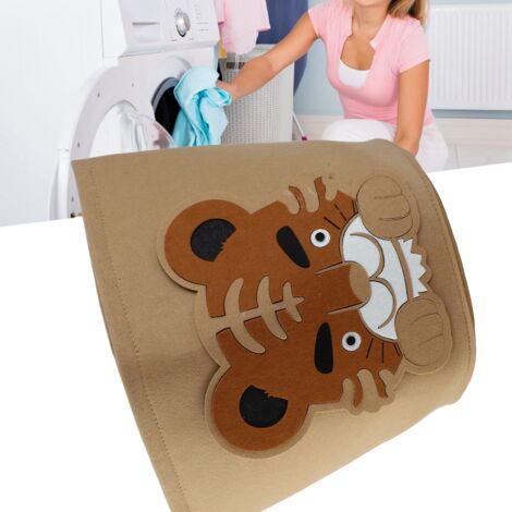 Wäschekorb, Bio-Ordnungskorb, Multifunktionaler Plüschtiger für Kinder, 30 x 27 cm