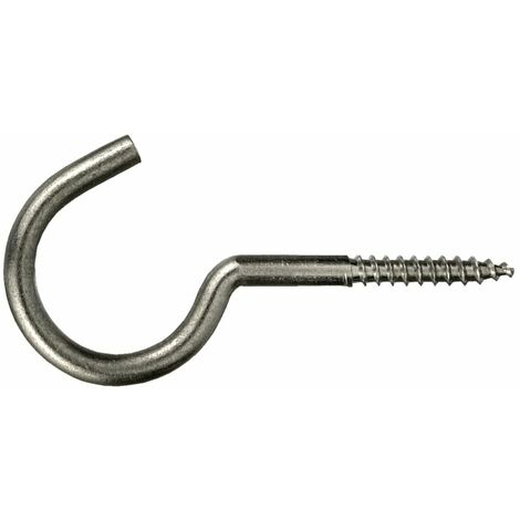 Wäscheleinenhaken 4,8 x 65 mm, 3 Stück Schraubhaken