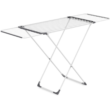 Wäscheständer ausziehbar weiß 18 m Trockenlänge - 108-178 cm - Teleskop Stand Trockengestell klappbar