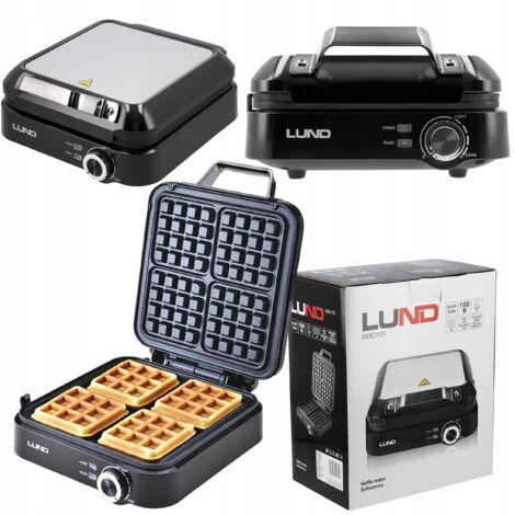 Waffeleisen 1500W für 4 Waffeln mit Temperaturwahl