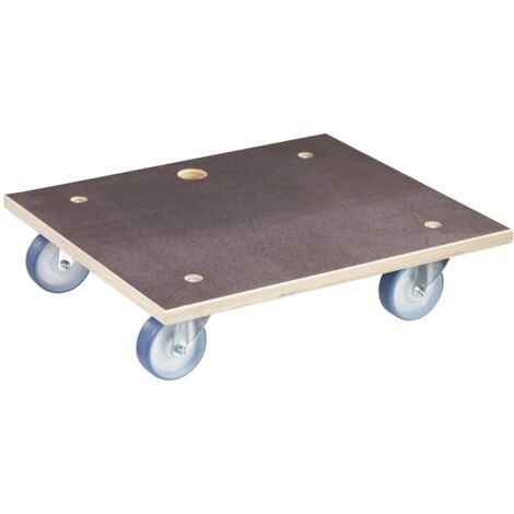 WAGNER Carrello da trasporto MM 1145 I 59 x 49 cm - per carichi pesanti e mobili I portata 500 kg I foro di sollevamento I superficie antiscivolo I certificato FSC® - 20114501