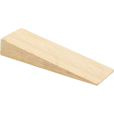 WAGNER Fermaporta CONEO DELLA PORTA LEGNO - Set da 4 pezzi - 70 x 22 x 12 mm I Cuneo da inserire sotto I Fermaporta in legno di faggio massiccio - 15690004