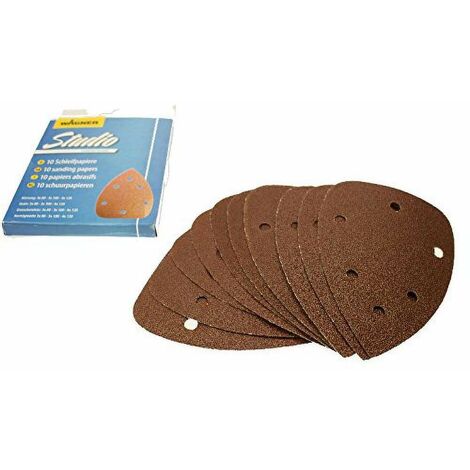 WAGNER Levigatrice fogli abrasivi Studio Home Decor, 10 pcs 3x80 / 3x100 / 4x120 carta abrasiva