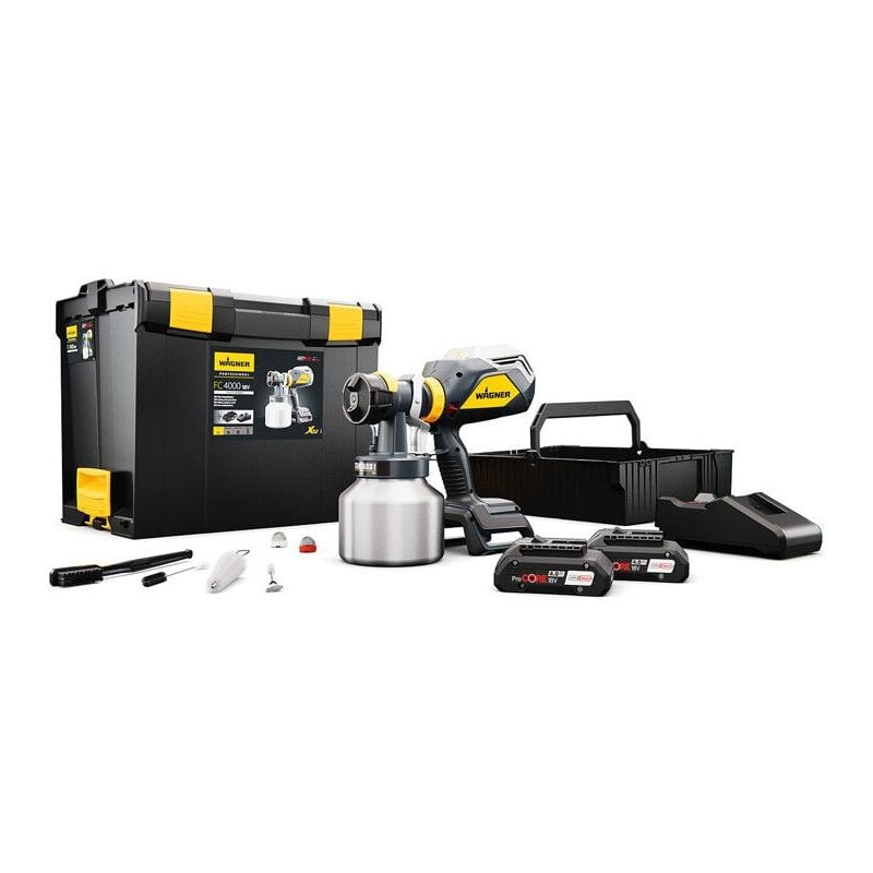 Wagner - Pistolet à peinture 18V FinishControl 4000 2x4 Ah - 2453688