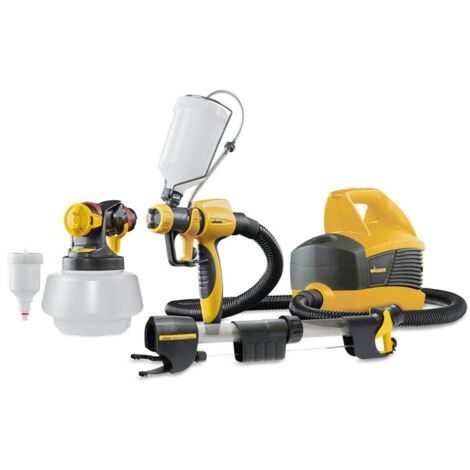 Wagner – Pistolet à peinture basse pression 630W – Débit 400 ml/min – Réservoir 1,8 l – Longueur tuyau 3,5 m – Pour surfaces variées