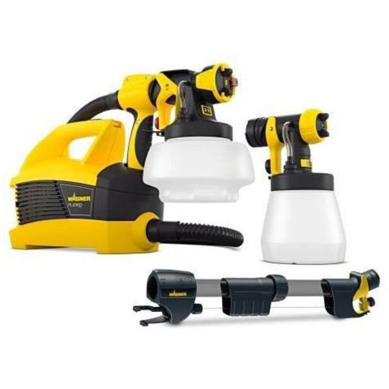 Wagner - Pistolet peinture basse pression universel - Sprayer W690 - avec rallonge plafonds