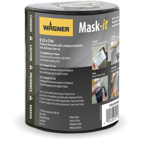 Wagner - Ruban de masquage murs et plafonds 0,55m x 21 m - Mask it