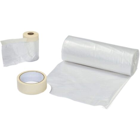 WAGNER Universal Extra Set di copertura incl. foglio di copertura 4 x 6 m, foglio di copertura con nastro adesivo 20 m x 0,55 m, nastro da pittore 20 m x 36 mm