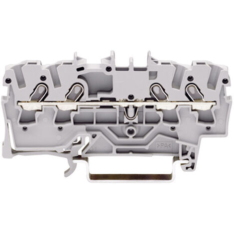WAGO 2000-1401 Durchgangsklemme 3.50 mm Zugfeder Belegung: L Grau 1 St.