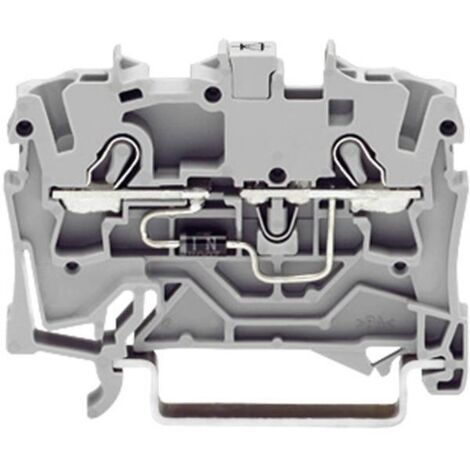 WAGO  2001-1211/1000-410 Morsetto diodi 4.20 mm A molla Attribuzione: L Grigio 1 pz.