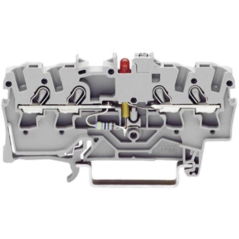 WAGO 2001-1421 Morsetto LED grigio a connessione a molla