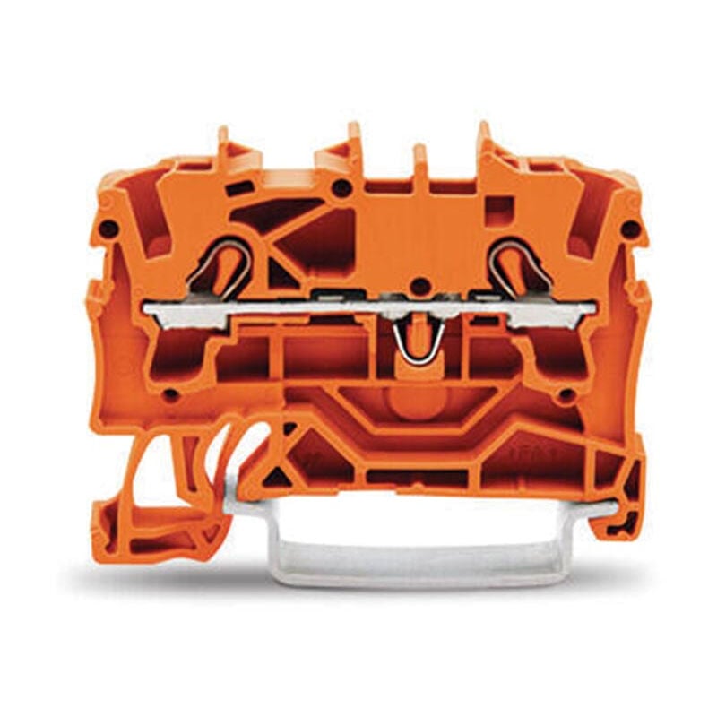 Wago - 100 2 conducteurs à travers le bornier 2,5 mm², orange