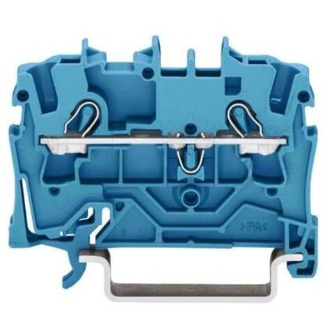 WAGO 2002-1204 Morsetto passante 5.20 mm A molla Attribuzione: N Blu 1 pz.