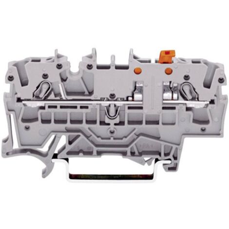 WAGO 2002-1671 Morsetto sezionatore 5.20 mm A molla Attribuzione: L Grigio 1 pz.