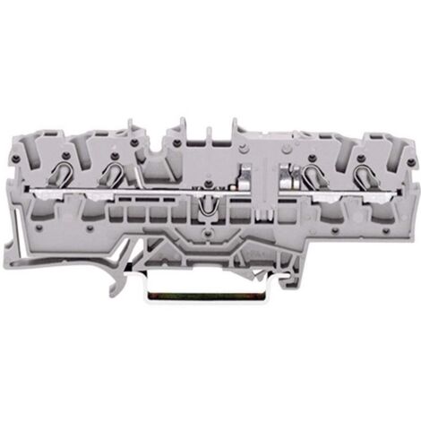 WAGO 2002-1801 Morsetto passante 5.20 mm A molla Attribuzione: L Grigio 1 pz.