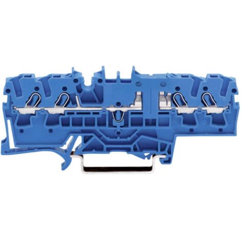 WAGO 2002-1804 Morsetto passante 5.20 mm A molla Attribuzione: N Blu 1 pz.