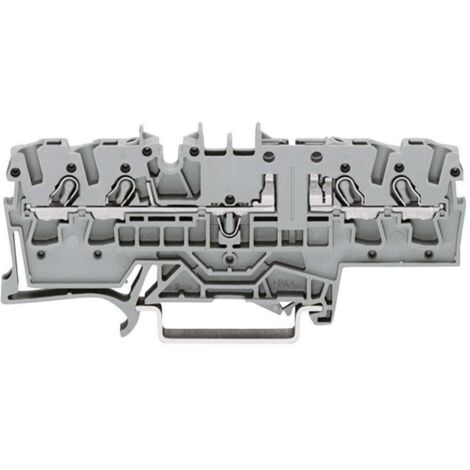 WAGO 2002-1861 Morsetto base 5.20 mm A molla Attribuzione: L Grigio 1 pz.