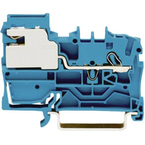 WAGO 2002-7114 Morsetto sezionatore 5.20 mm A molla Attribuzione: N Blu 1 pz.