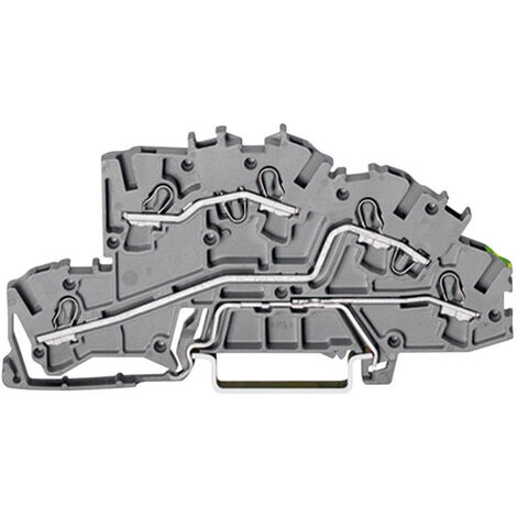 WAGO 2003-7645 Installationsetagenklemme 5.20 mm Zugfeder Belegung: L, L, PE Grau 1 St.