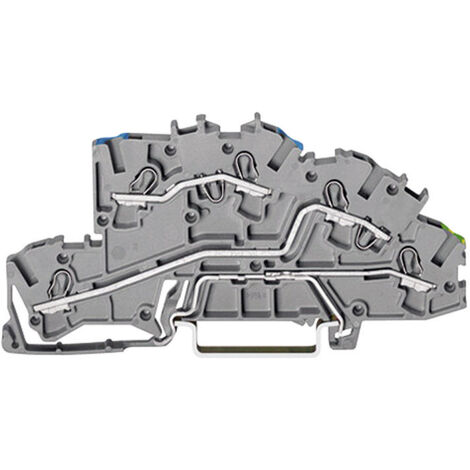 WAGO 2003-7646 Installationsetagenklemme 5.20 mm Zugfeder Belegung: N, L, PE Grau 1 St.