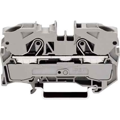 Wago 2010-1201 Borne de passage pour 2 conducteurs 10 mm≤ - pour applications Ex e II - pour rail 35 x 15 et 35 x 7,5 - CAGE CL
