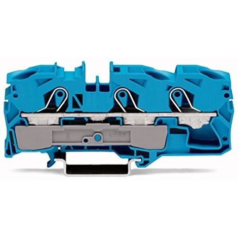 WAGO 2016-1304 Morsetto passante 12 mm A molla Attribuzione: N Blu 1 pz.