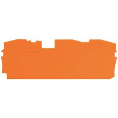 WAGO 2016-1392 Piastra terminale e separatrice Arancione 1 pz.