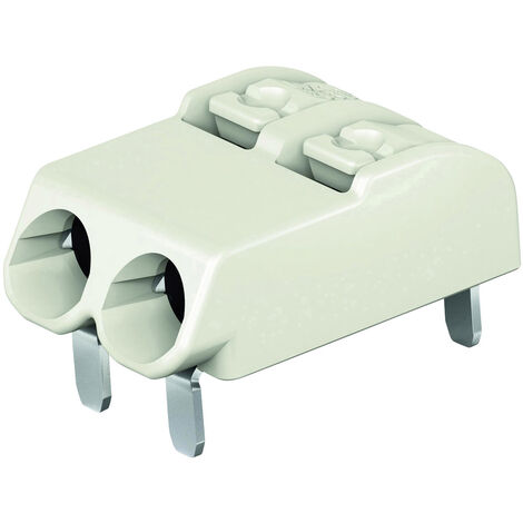 WAGO 2060-1402/998-404 Federkraftklemmblock 0.75 mm² Polzahl 2 Lichtgrau 1 St.