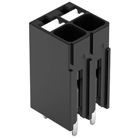 WAGO 2086-1102 Borne pour circuits imprimés 1.50 mm² Nombre de pôles 2 noir 1 pc(s)