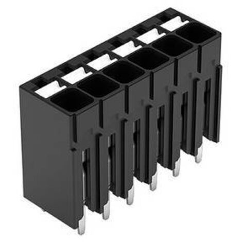WAGO 2086-1106 Borne pour circuits imprimés 1.50 mm² Nombre de pôles 6 noir 1 pc(s) X514532