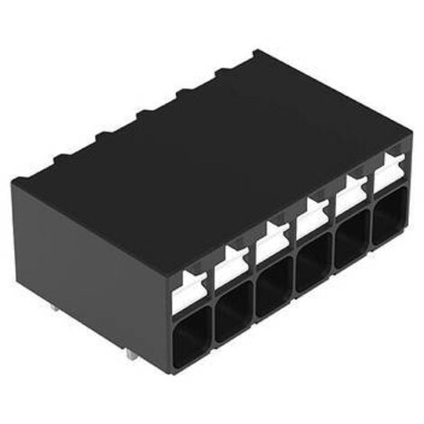 WAGO 2086-1206/300-000 Borne pour circuits imprimés 1.50 mm² Nombre de pôles 6 noir 1 pc(s) X514472