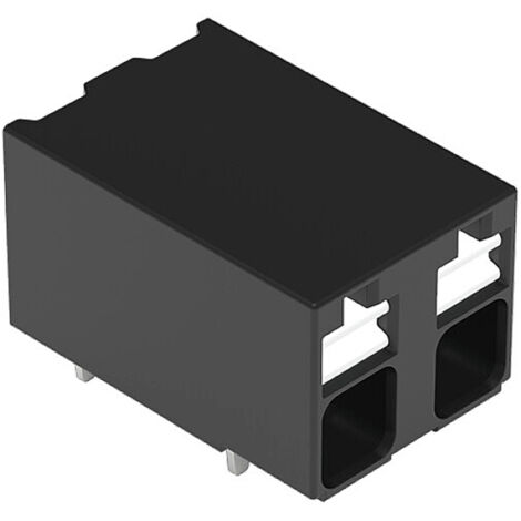 WAGO 2086-3202/300-000 Borne pour circuits imprimés 1.50 mm² Nombre de pôles 2 noir 1 pc(s)