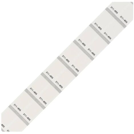 WAGO 211-855 Etiquette pour impression transfert thermique 18 x 9 mm Couleur de la surface de marqua