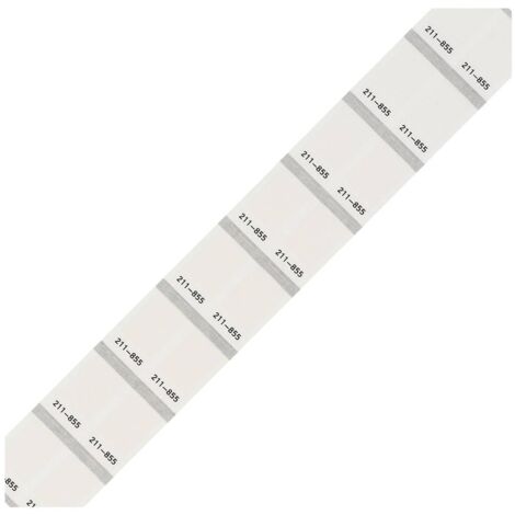 WAGO 211-855 Etiquette pour impression transfert thermique 18 x 9 mm Couleur de la surface de marqua
