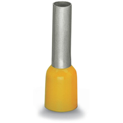 WAGO 216-208 Aderendhülse 6 mm² Teilisoliert Gelb 100 St.