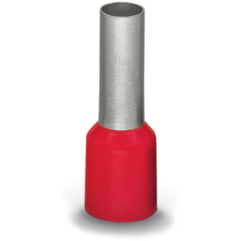 WAGO 216-209 Aderendhülse 10 mm² Teilisoliert Rot 100 St.