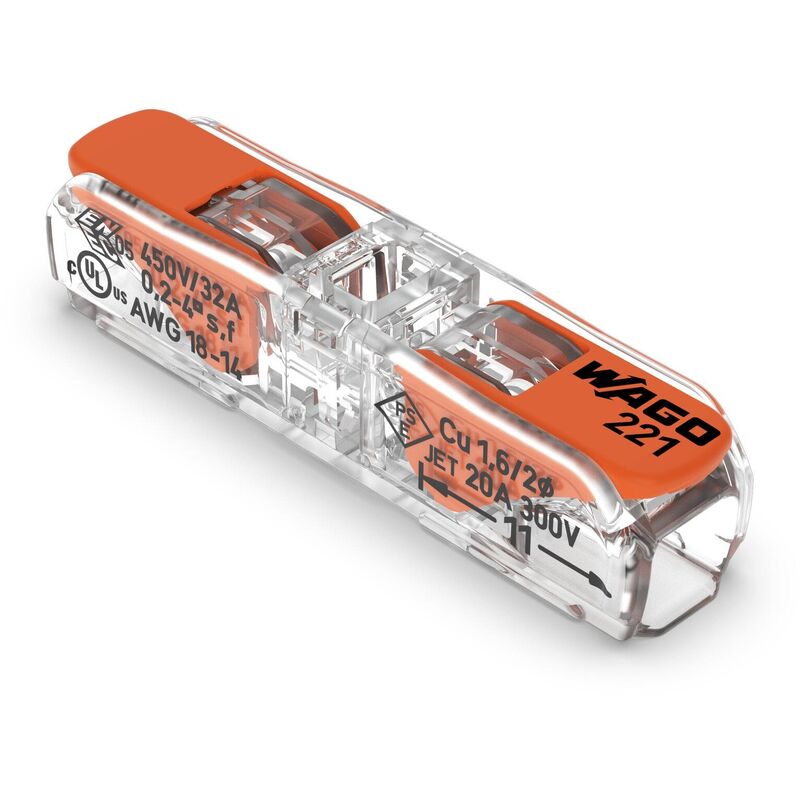 

221-2411 DURCHGANGSVERBINDER MIT HEBEL - Wago