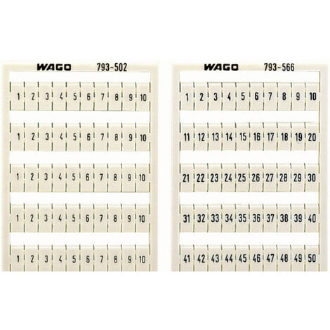WAGO 248-501 Beschriftung  Weiß 100 St.
