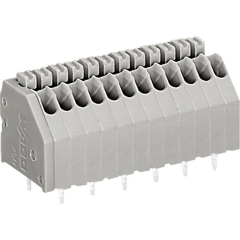 WAGO 250-1403 Federkraftklemmblock 0.50 mm² Polzahl 3 Grau 1 St.