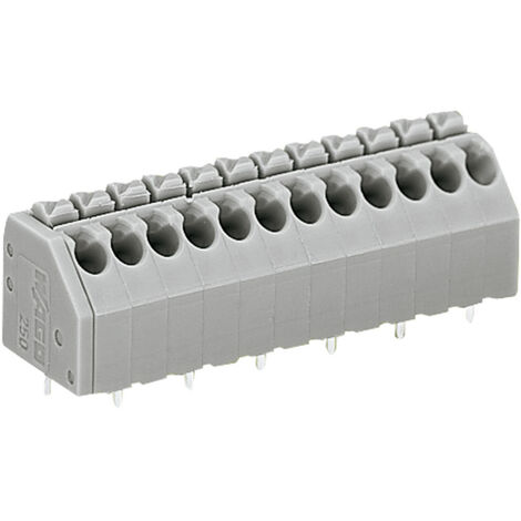 WAGO 250-206 Federkraftklemmblock 1.50 mm² Polzahl 6 Grau 1 St.