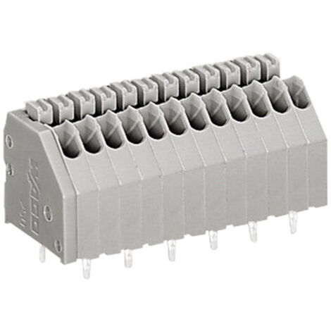 WAGO 250-405 Federkraftklemmblock 0.50 mm² Polzahl 5 Grau 1 St.