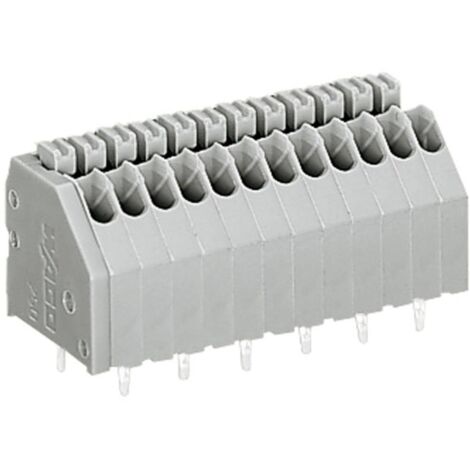 WAGO 250-409 Morsetto a molla 0.50 mm² Numero Poli (num) 9 Grigio 1 pz.